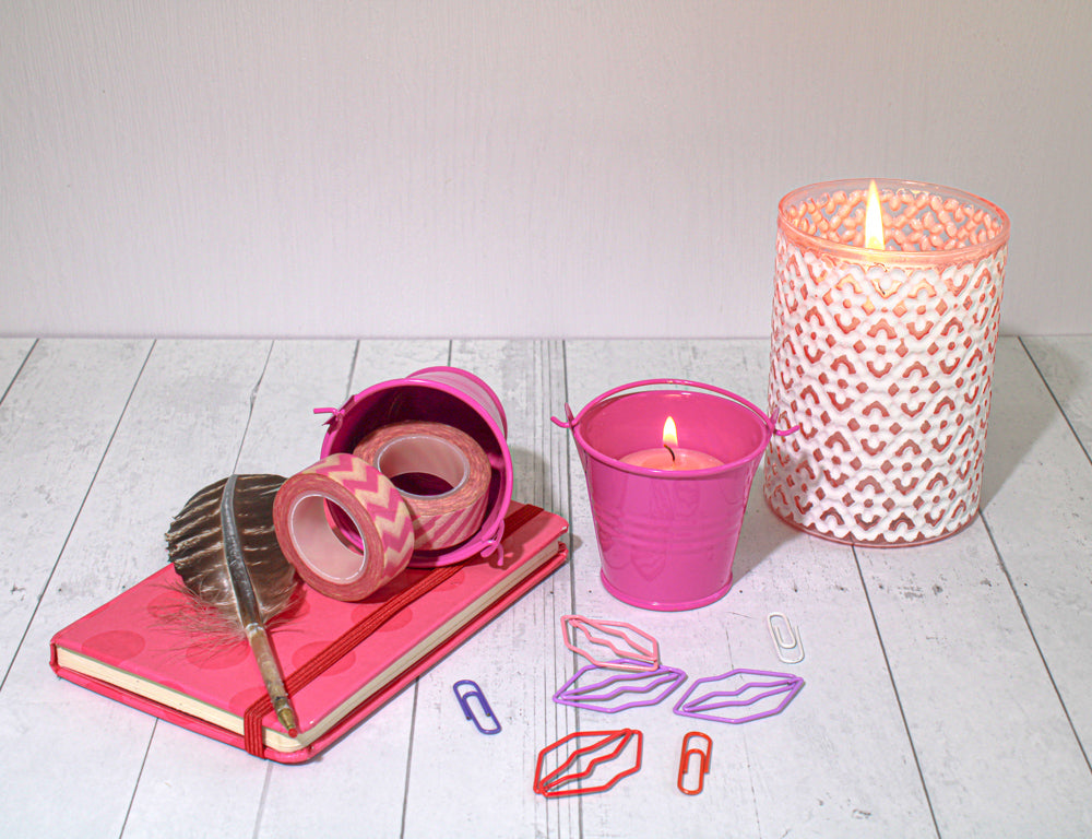Richland 2" Iron Favor Bucket, Fuchsia Set of 25