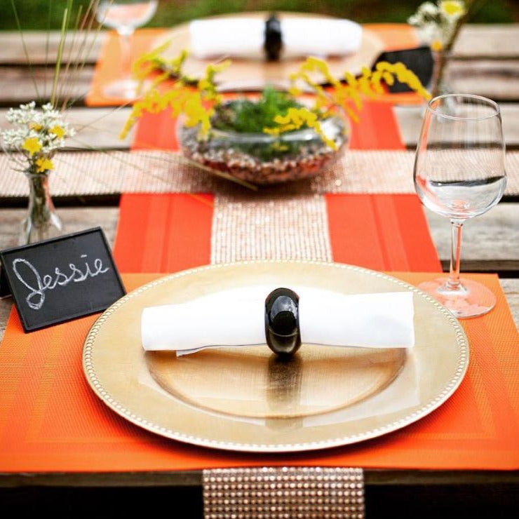 Richland Napkin Ring 2.3" Black Set of 48