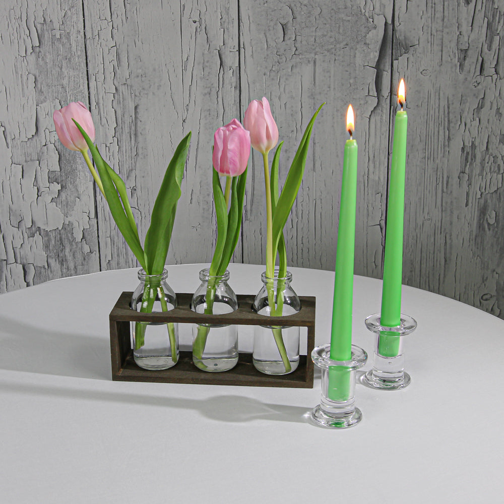 Richland Taper Candles 10" Green