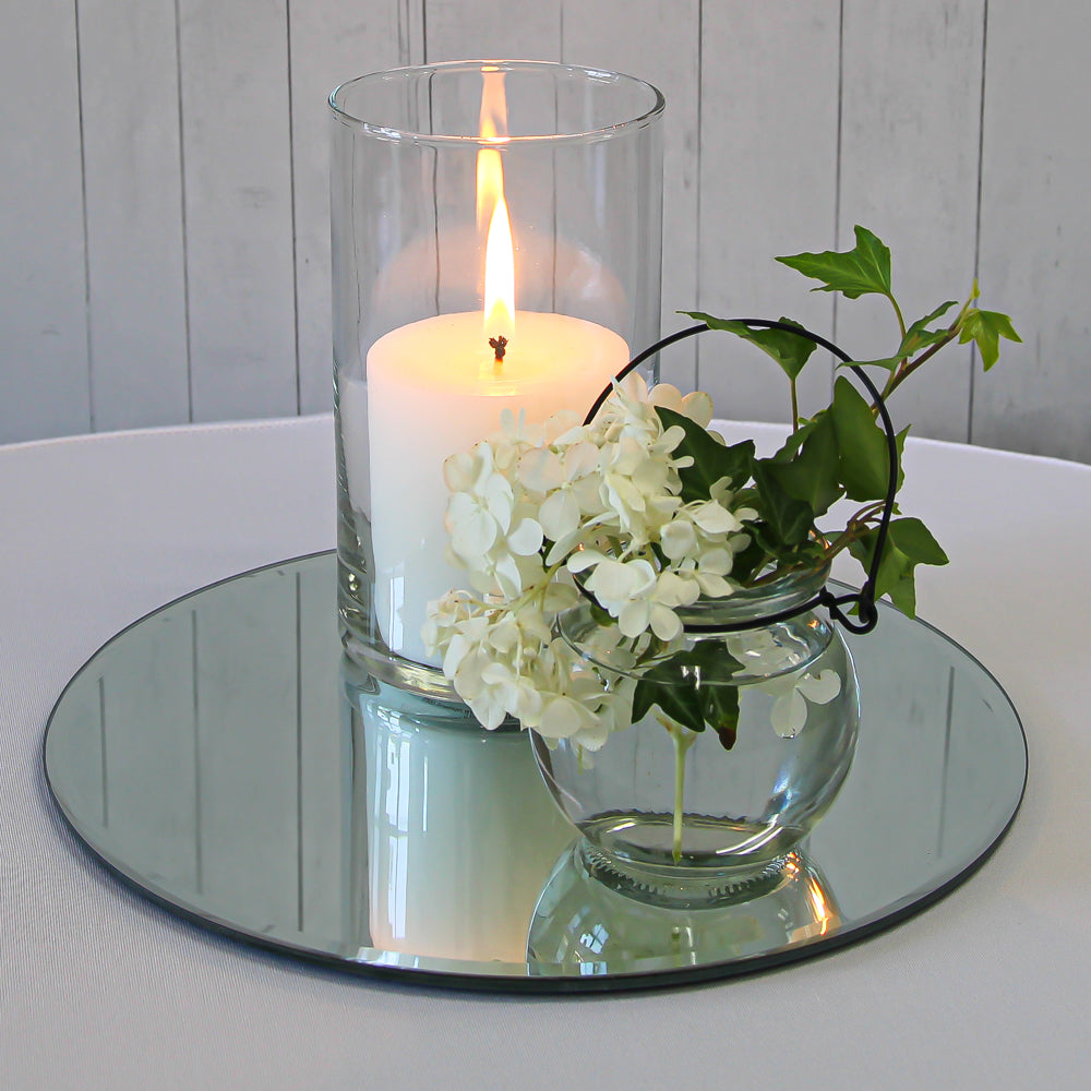 Richland Pillar Candle 3" & Eastland Cylinder Holder 6" Set of 12