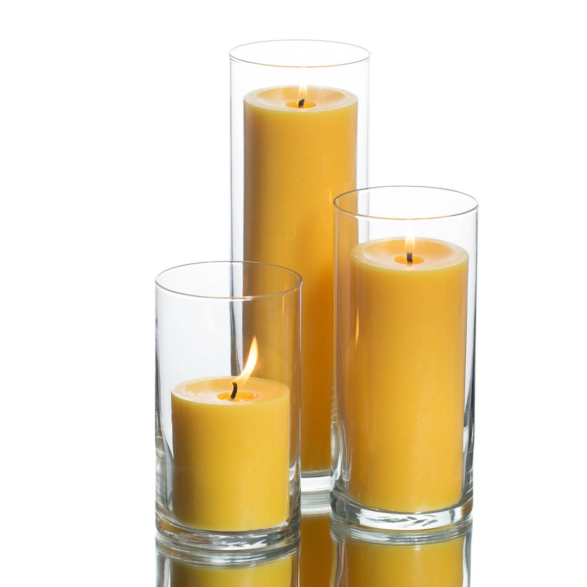 pillar candles cylinder holders set 36