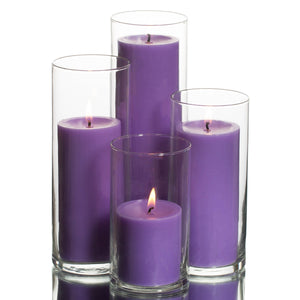 richland pillar candles eastland cylinder holders set of 4
