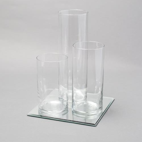 Eastland Square Mirrors and Cylinder Vases Centerpiece Set of 48