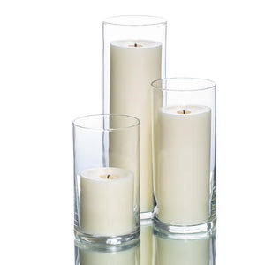 Richland Pillar Candles & Eastland Cylinder Holders Set of 3