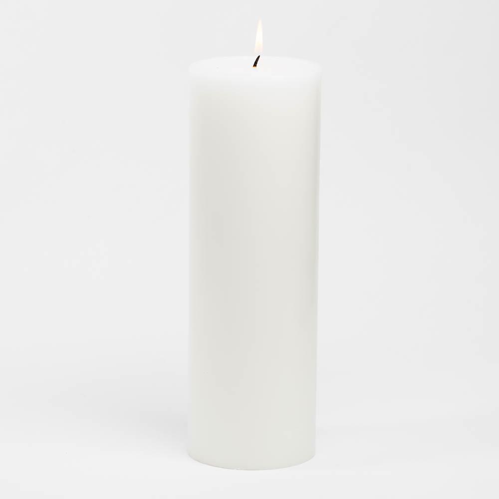 richland 4 x 12 white pillar candle