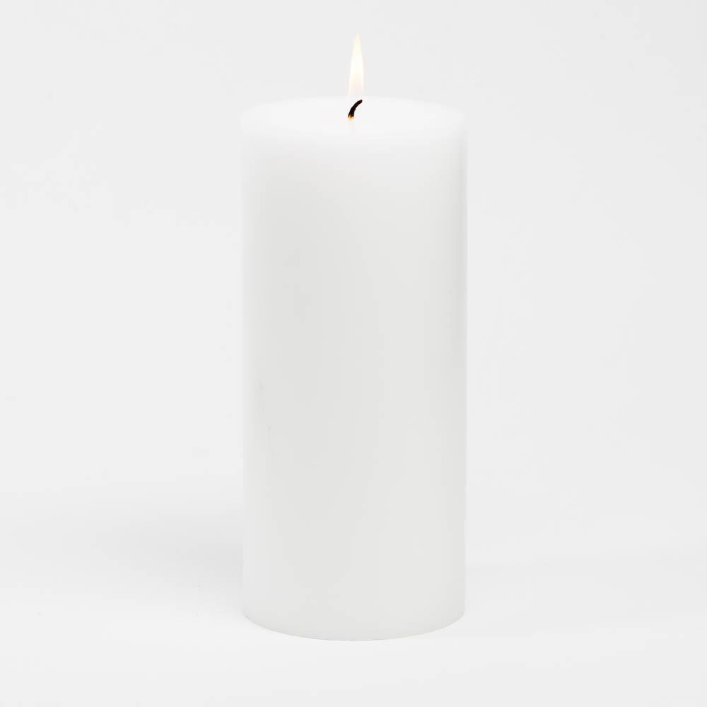 richland 4 x 9 white pillar candle