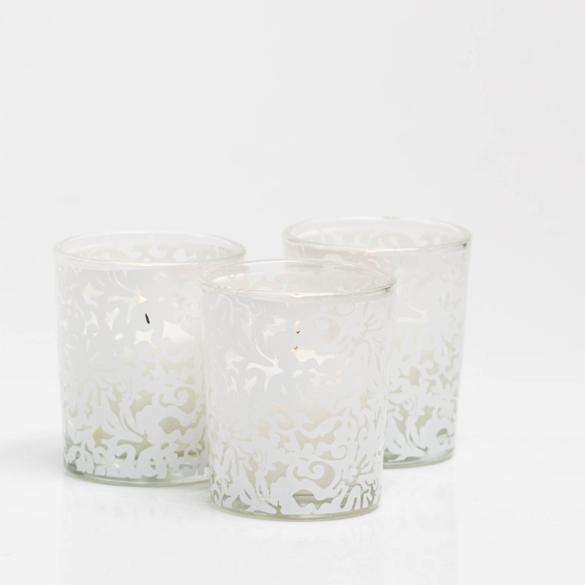 richland lace design votive candle holder set of 12