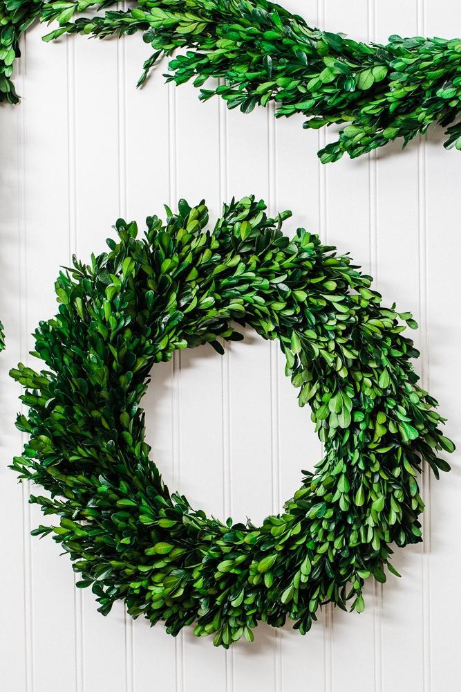 Richland Preserved Boxwood Wreath 17”