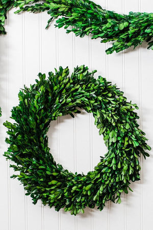 Richland Preserved Boxwood Wreath 17”