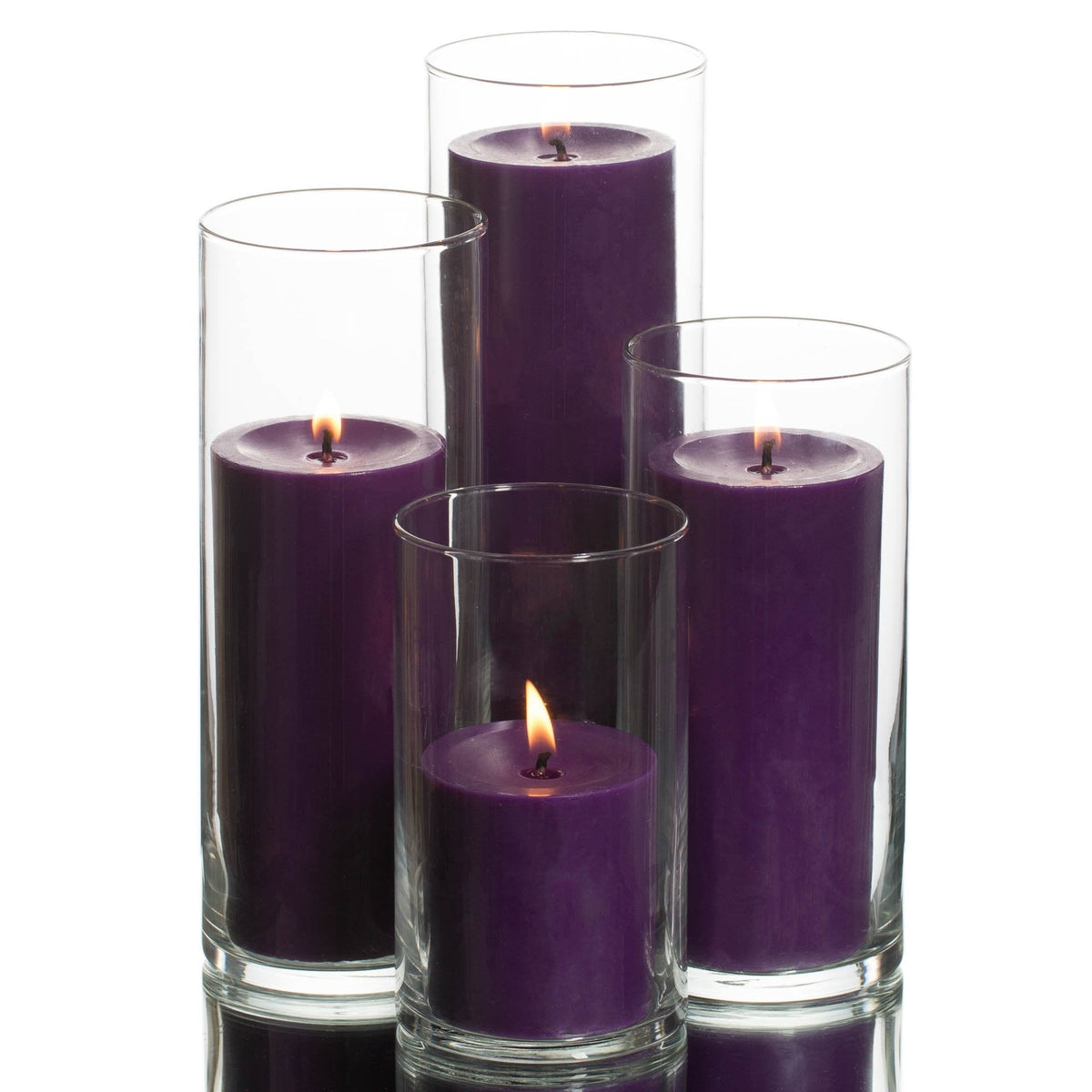 richland pillar candles eastland cylinder holders set of 48