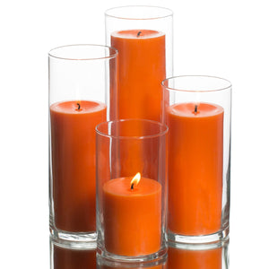 richland pillar candles eastland cylinder holders set of 48