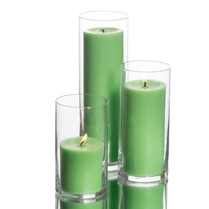 pillar candles cylinder holders set 03
