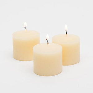 richland votive candles ivory vanilla scented 10 hour set of 72