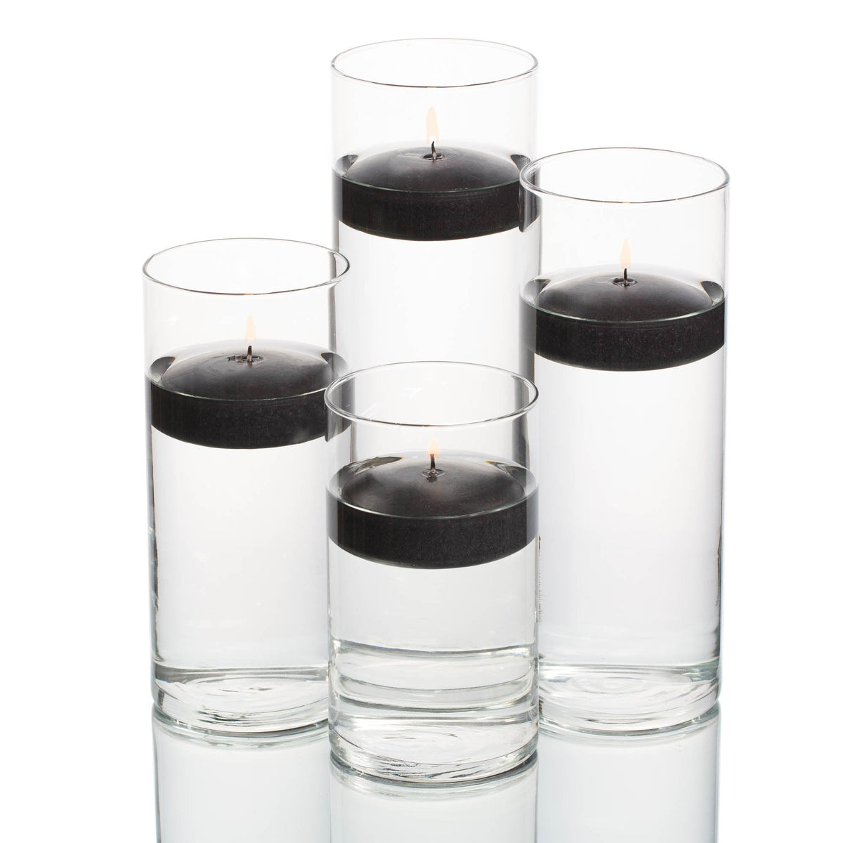 richland floating candles eastland cylinder holders set of 4