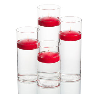 richland floating candles eastland cylinder holders set of 48