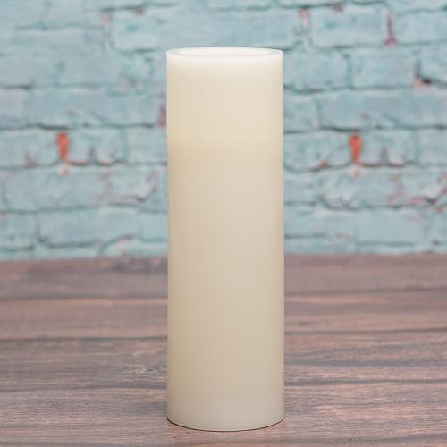 richland flameless led pillar candles 3 x9 ivory set of 6