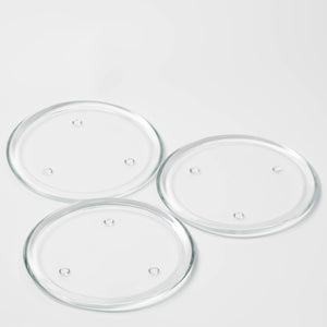 richland round glass pillar plate 8 set of 16