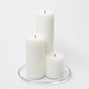 Richland Round Glass Pillar Plate 8" Set of 16