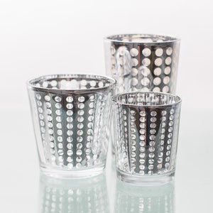 richland silver dotted glass holder medium set of 48