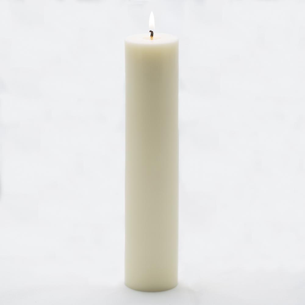 richland pillar candle 2 x9 light ivory set of 10