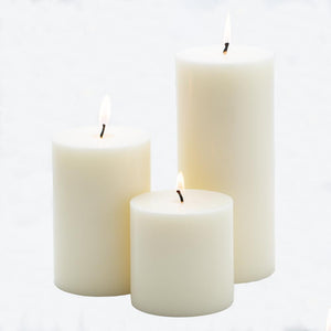 richland 4 x 4 light ivory pillar candle