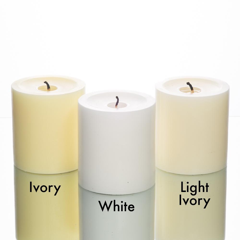 Richland Pillar Candle 2"x3" Ivory Set of 20