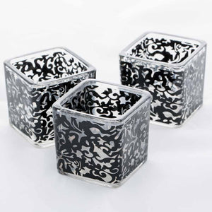 Richland Votive Holder Square Black Lace Set of 72