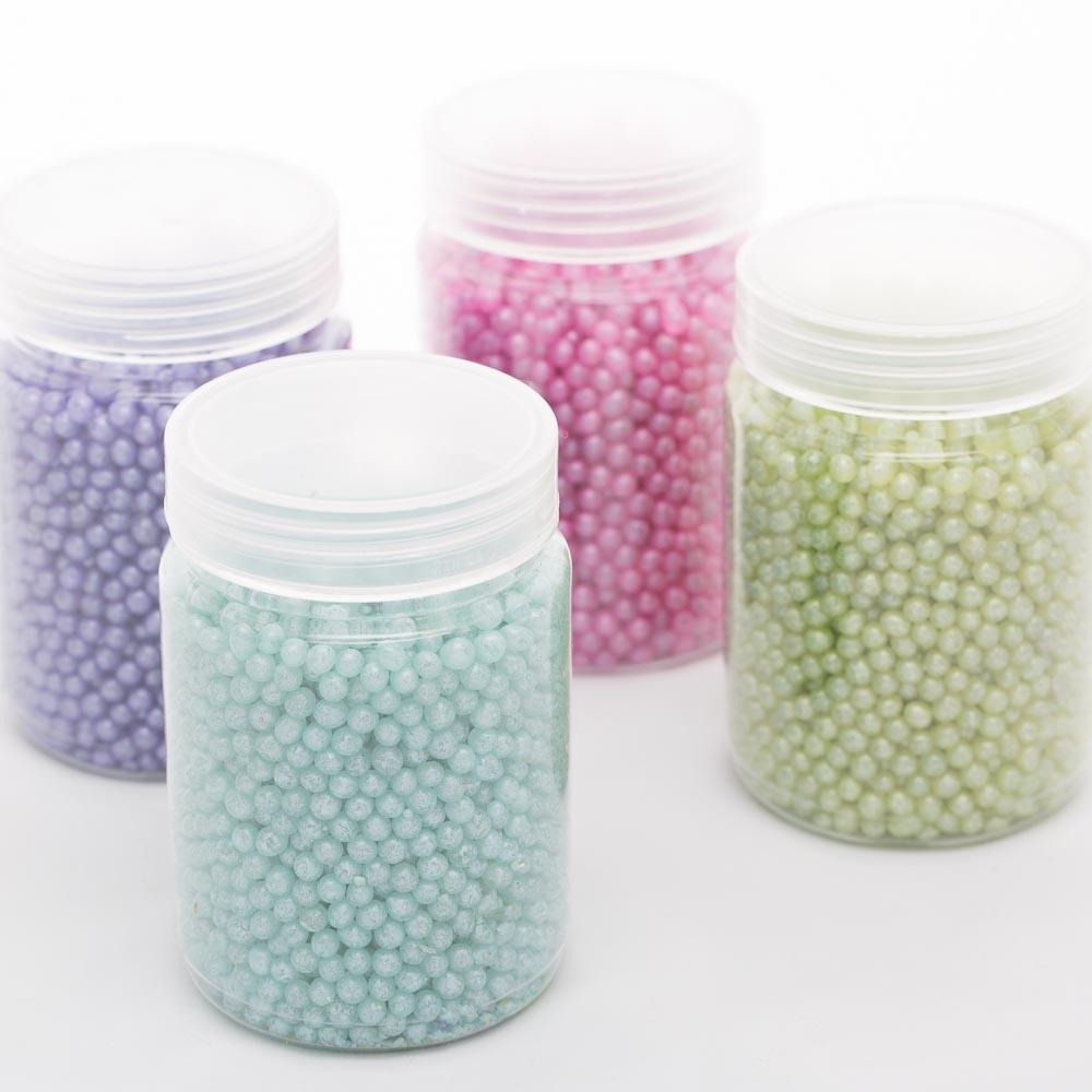 richland glass pearl vase filler green