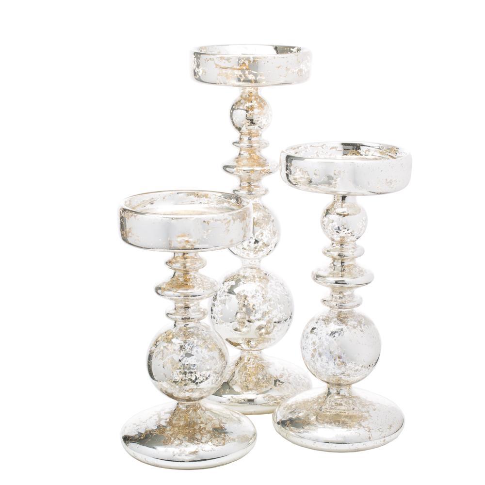 richland pillar holders unique mercury bubble set of 3