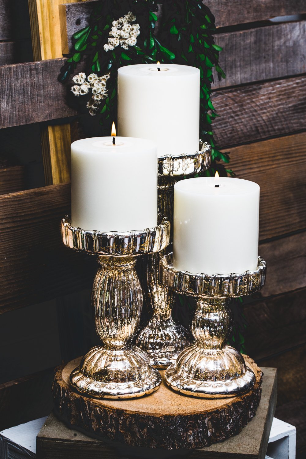 Richland Rayner Mercury Pillar Candle Holder 10.7"