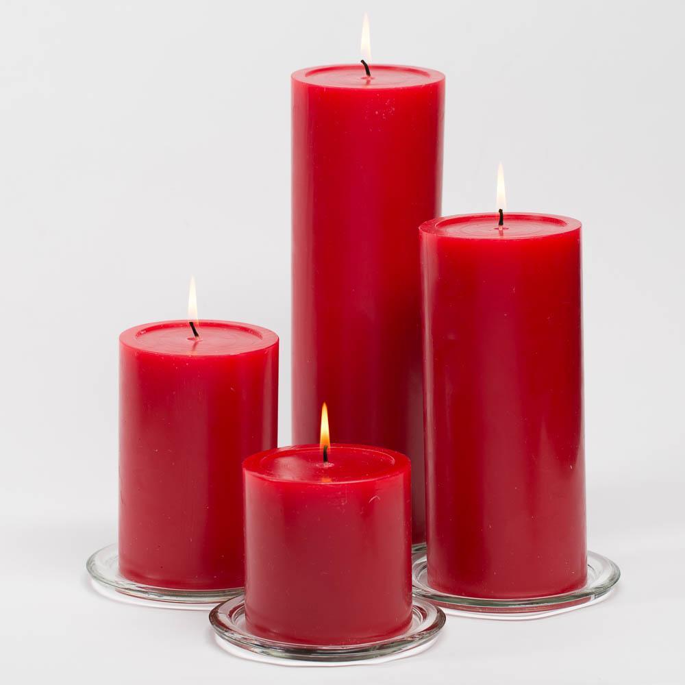 Richland 4" x 6" Red Pillar Candle