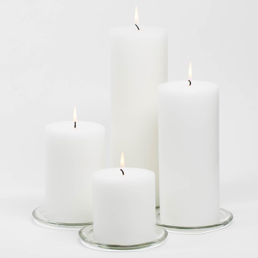 richland 4 x 12 white pillar candle