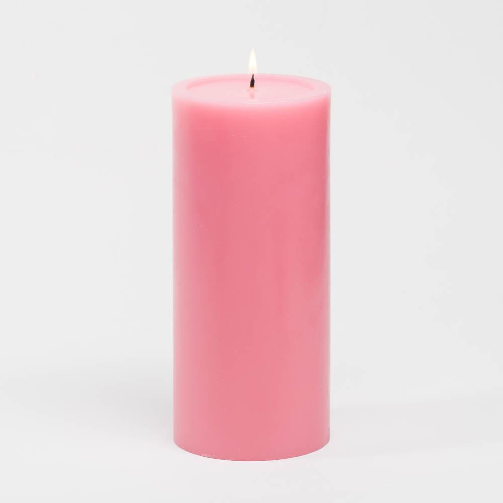 Richland 4" x 9" Pink Pillar Candles Set of 6