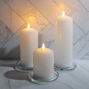 Eastland Glass Pillar Plate Round 4” Set of 36