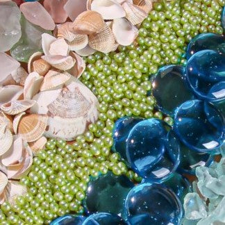 Richland Glass Pearl Vase Filler – Green