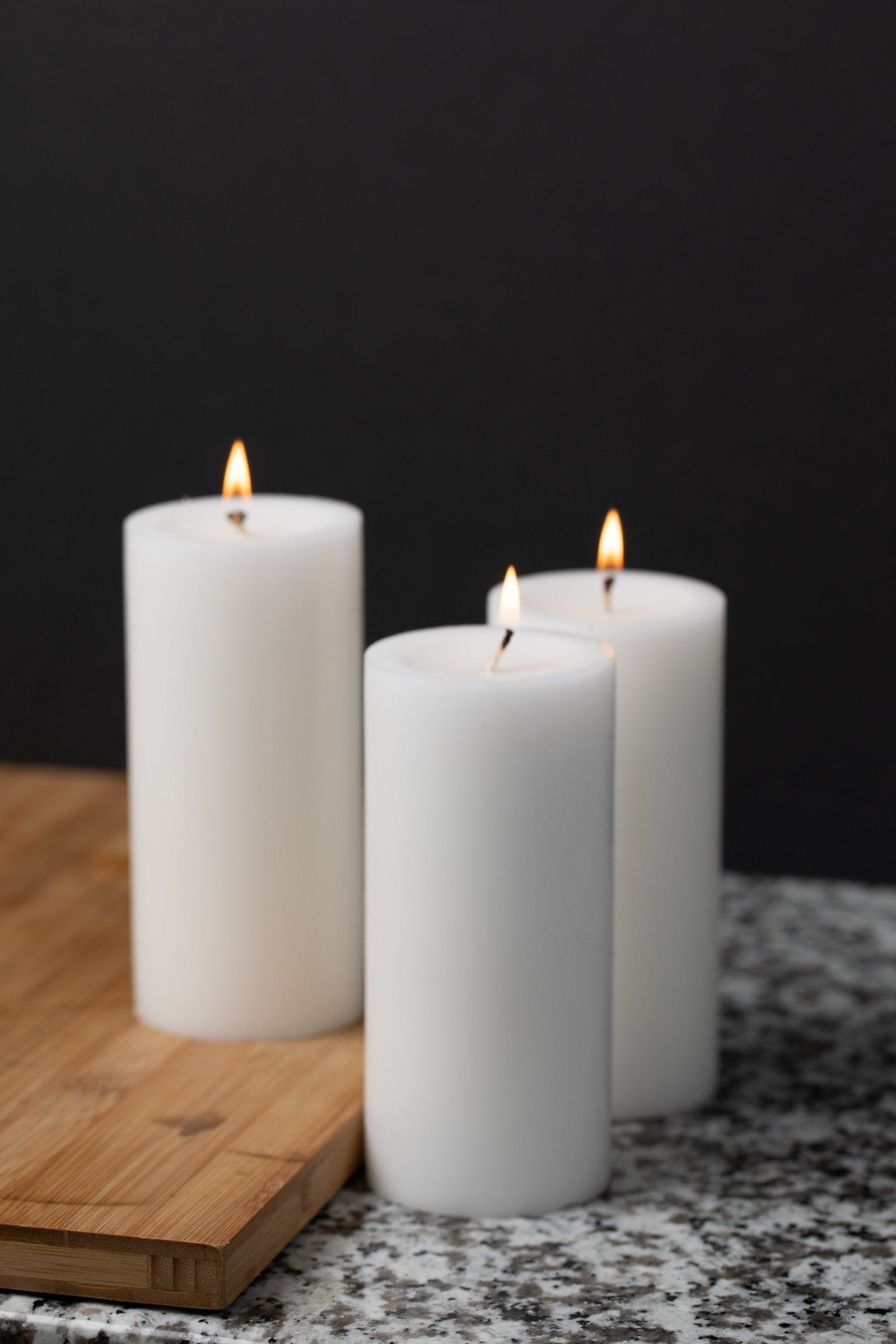 Richland Pillar Candles 3"x6" White Set of 24