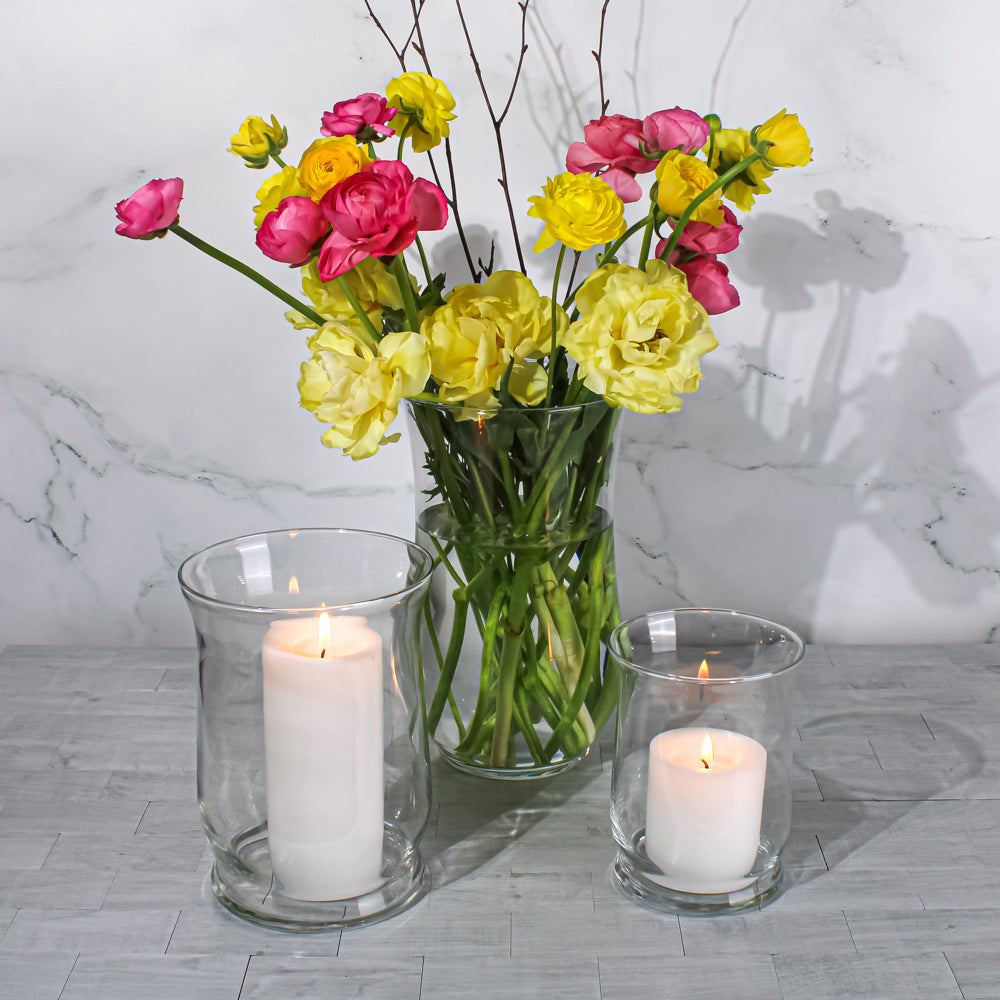 Eastland Adorn Hurricane Vase 6" Set of 4