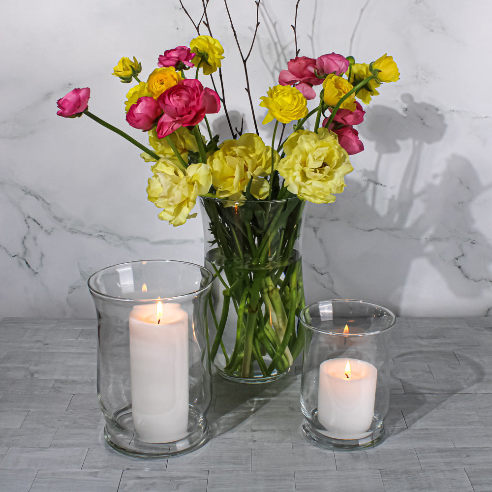 Eastland Adena Hurricane Vase 10.5" Set of 12