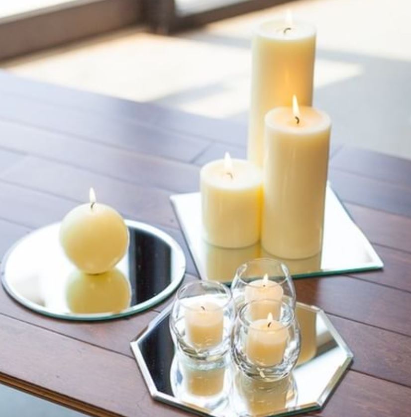 Richland Sphere Candle 3" Ivory Set of 48
