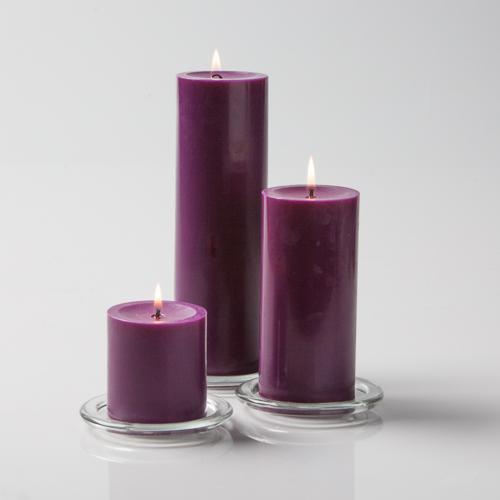 pillar candles square holders set 18