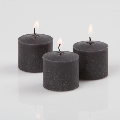 richland votive candles unscented black 10 hour set of 288