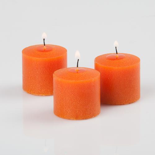 richland votive candles unscented orange 10 hour set of 12