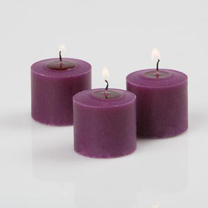 richland votive candles unscented purple 10 hour set of 72