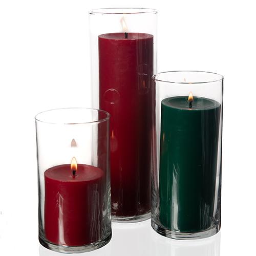 Richland Pillar Candles & Eastland Cylinder Holders Set of 3
