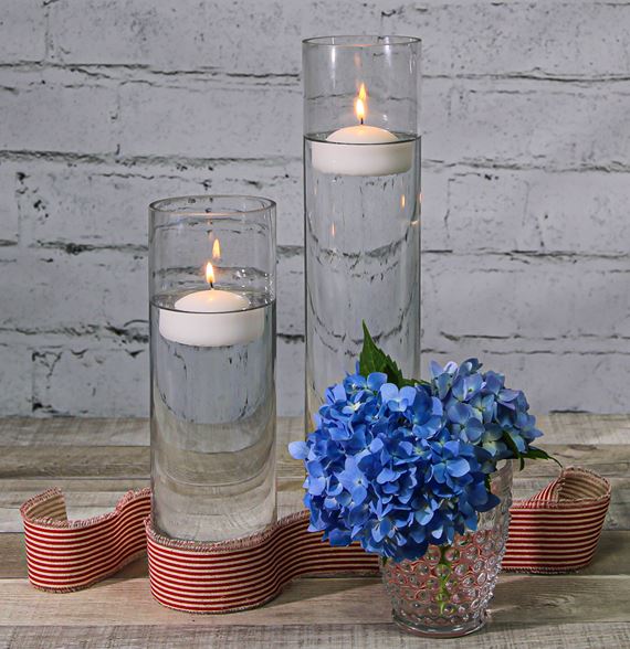 Richland Floating Candles 2" White Set of 24