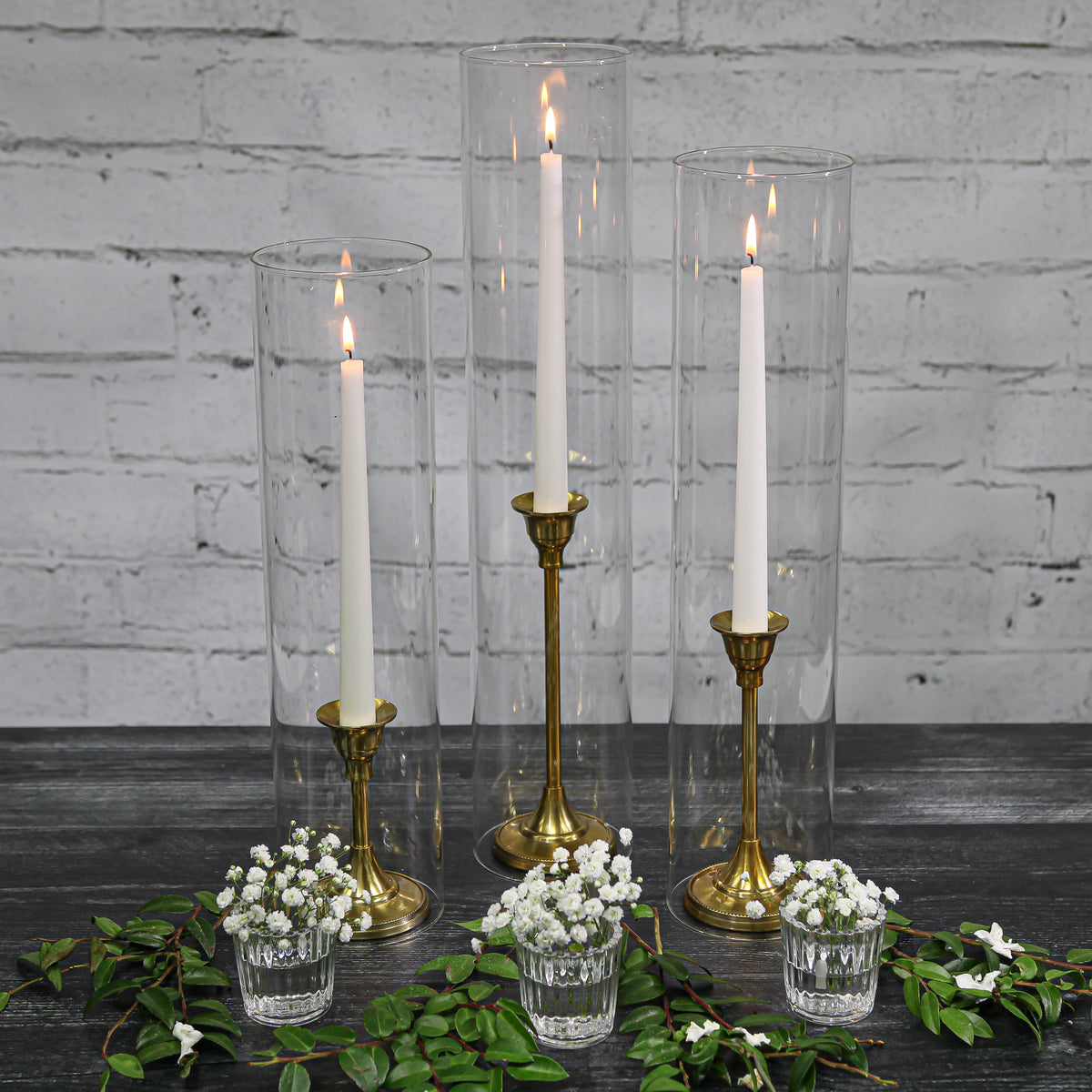 Richland Glass Chimney Candle Shade 4" x 20" Set of 12