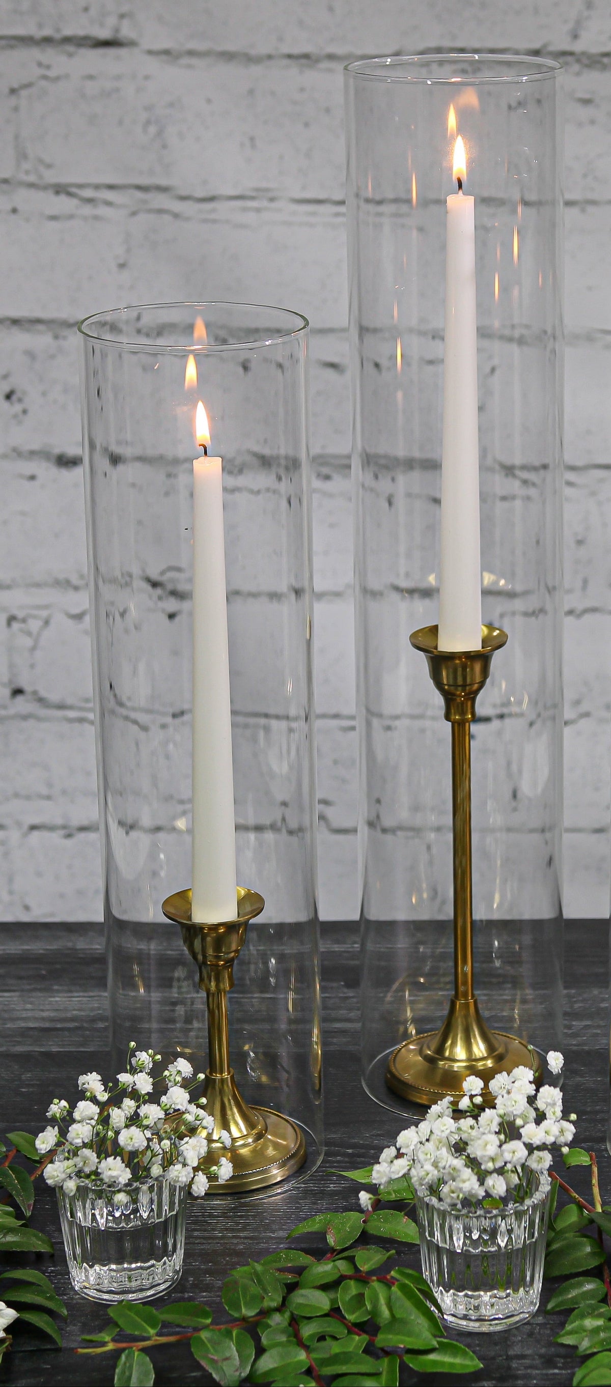 Taper Candlestick Gold 9in