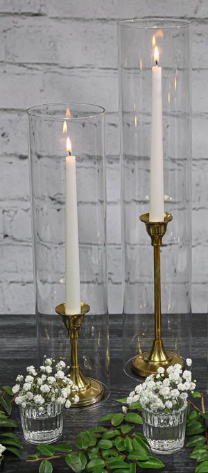 Taper Candlestick Gold 9in