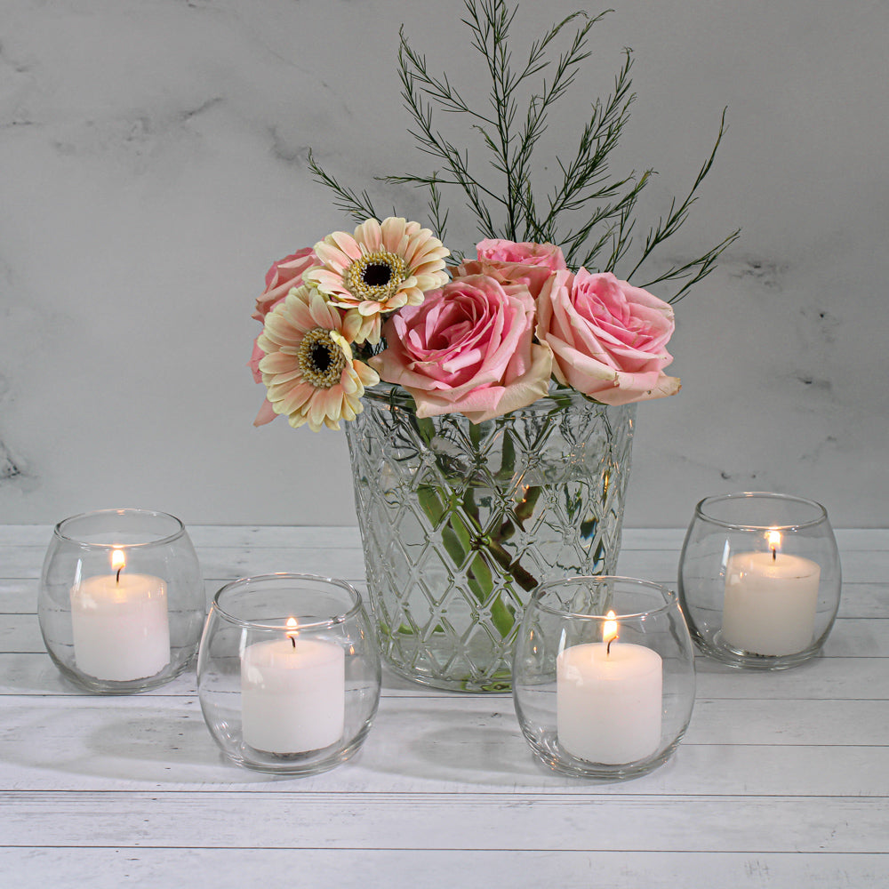 eastland petite hurricane votive candle holder set of 72