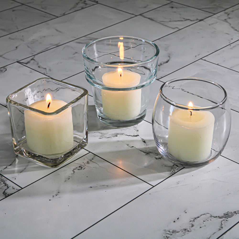 Richland Votive Candles Unscented Light Ivory 10 Hour Set of 72